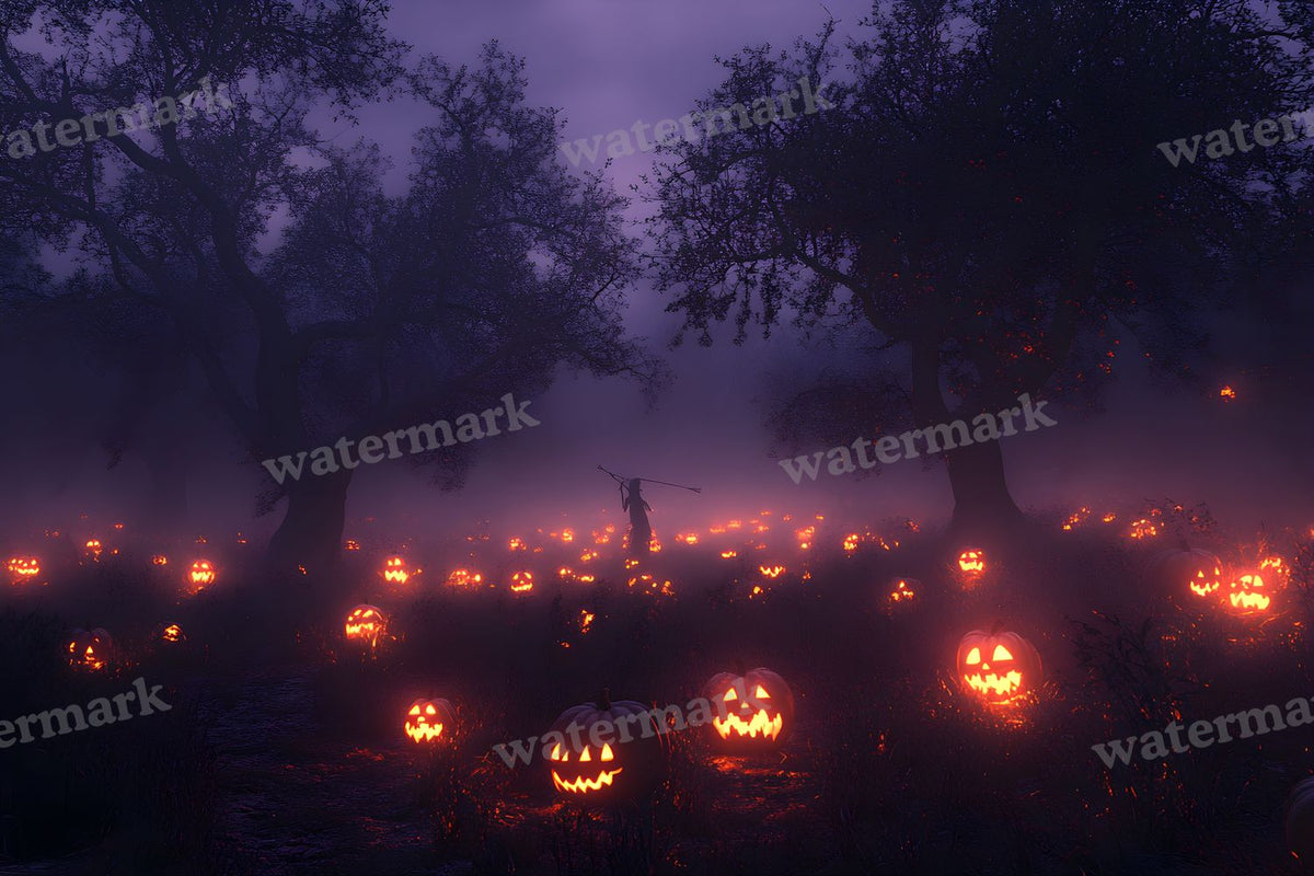 Pumpkin Field Curse Backdrop Images