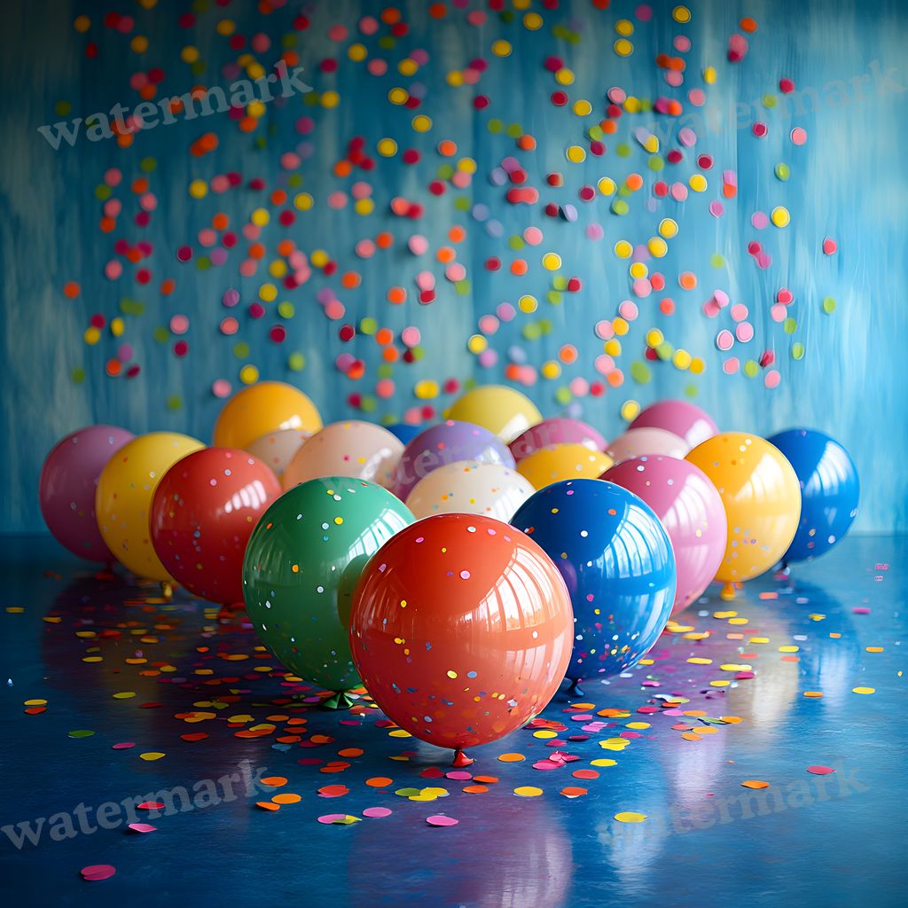 Rainbow Balloon Backdrop Images