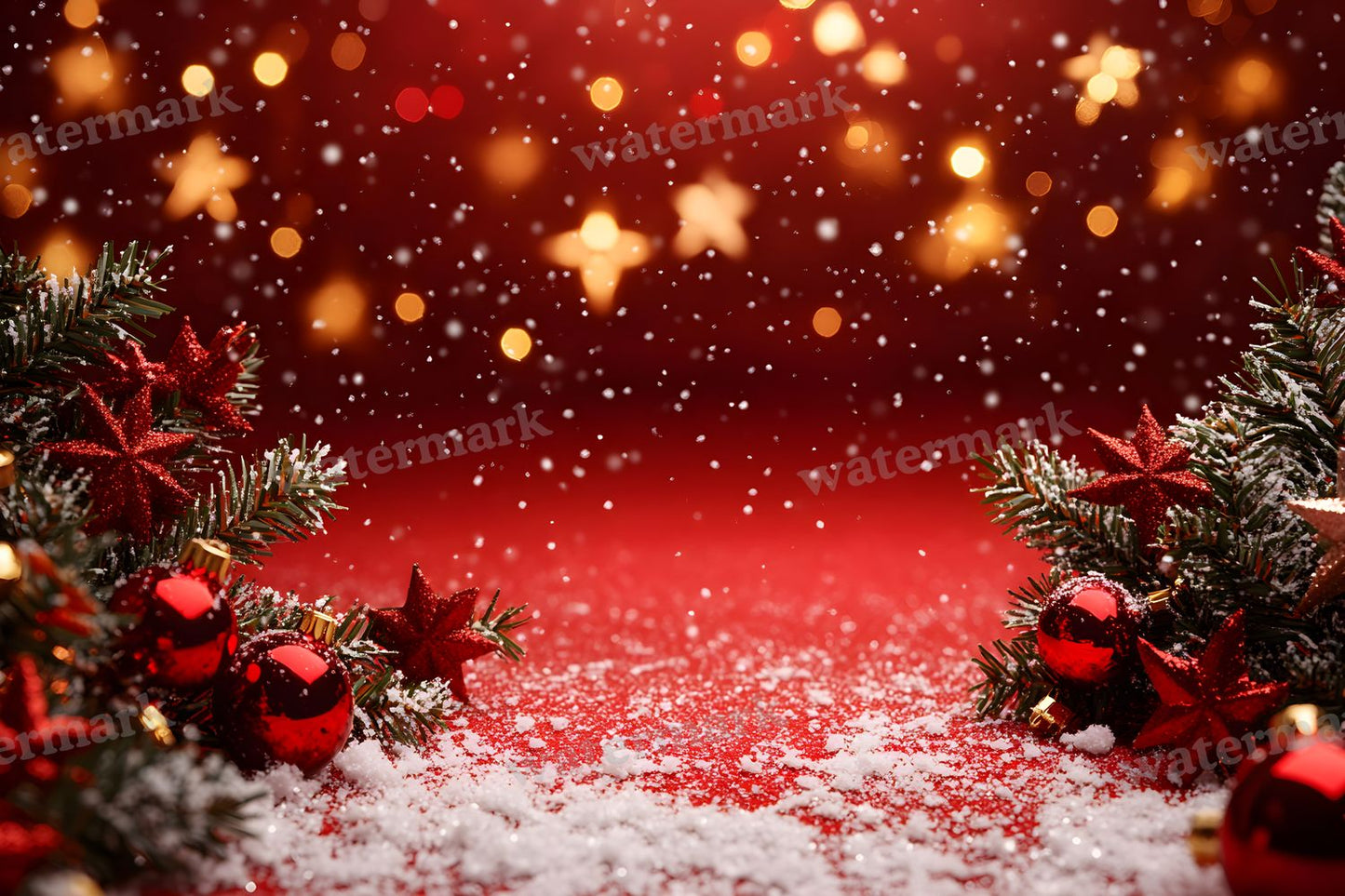 Red Christmas Backdrop Images
