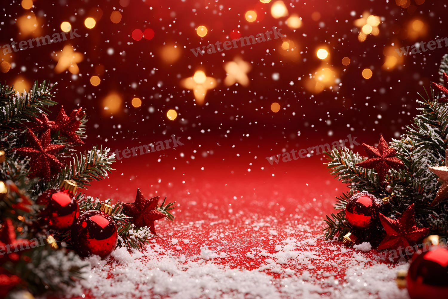 Red Christmas Backdrop Images