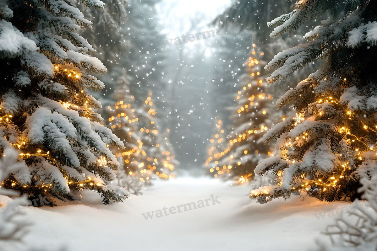 Snowy Forest Backdrop Images