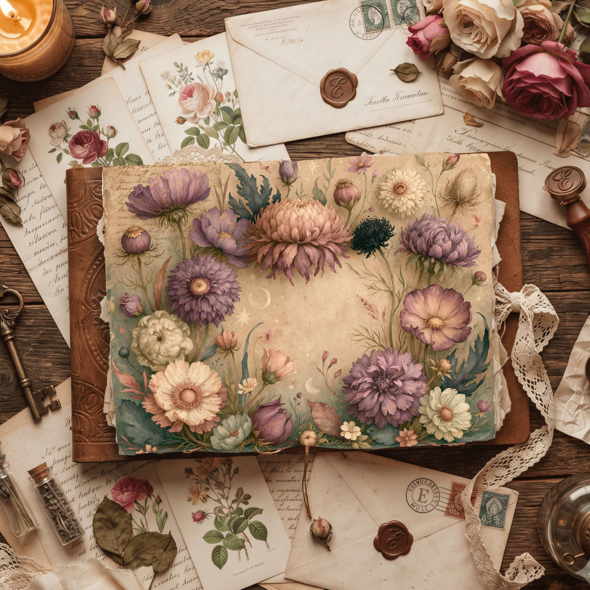Softly Aged Vintage Writing Paper