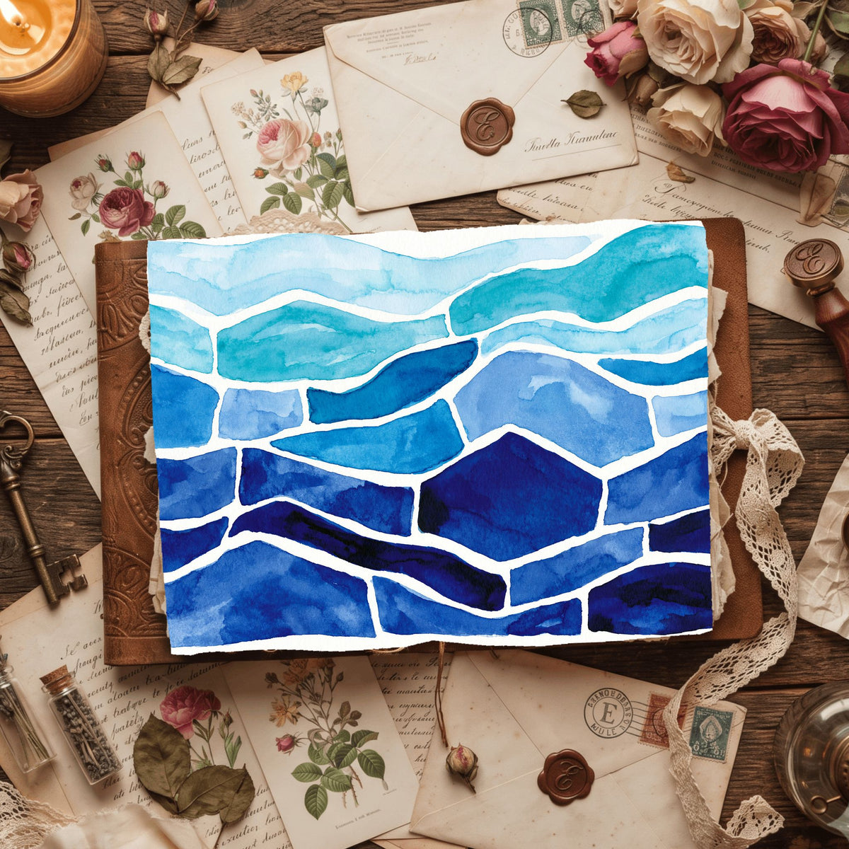 Water Wave Texture Pattern