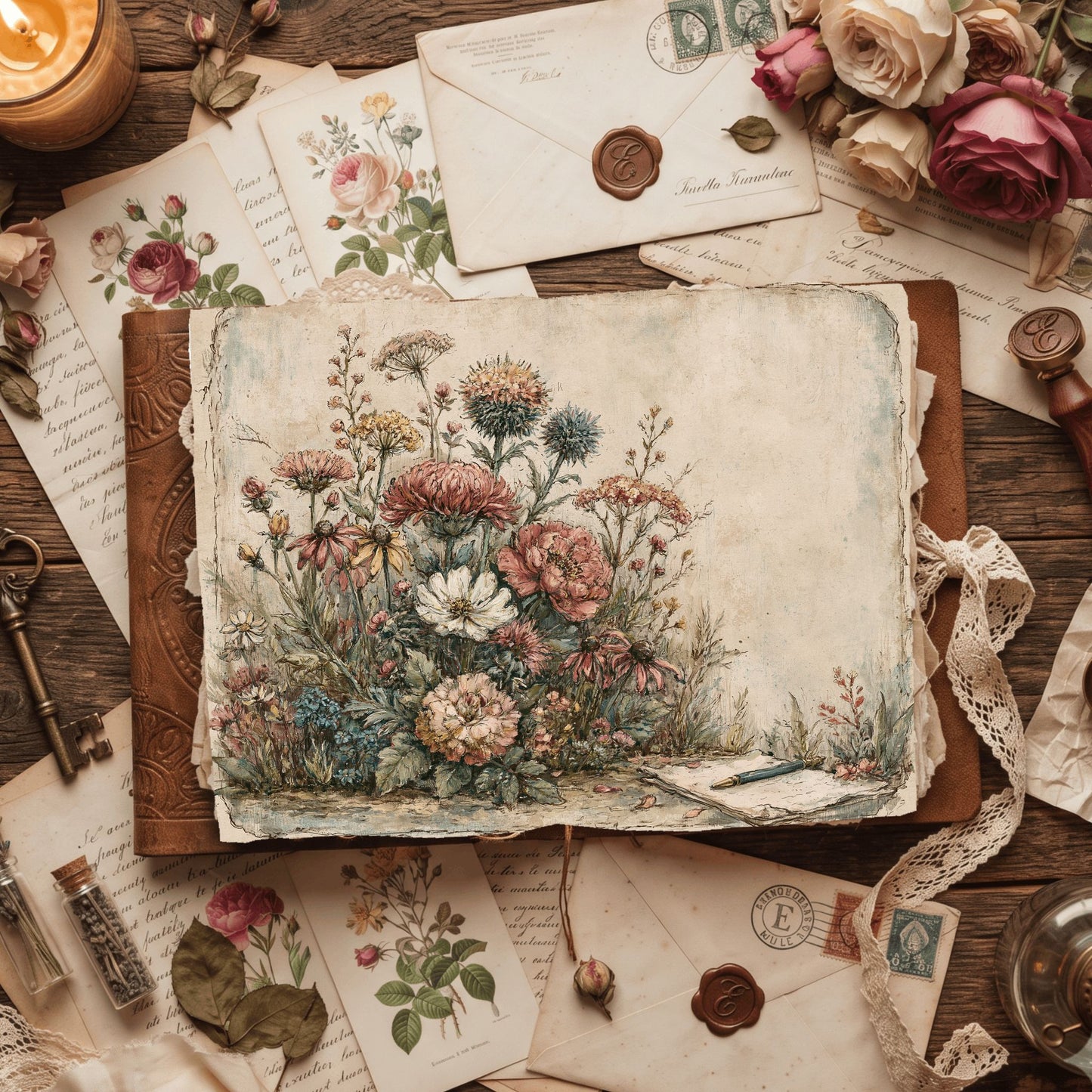 Wildflower Meadow Printable Paper