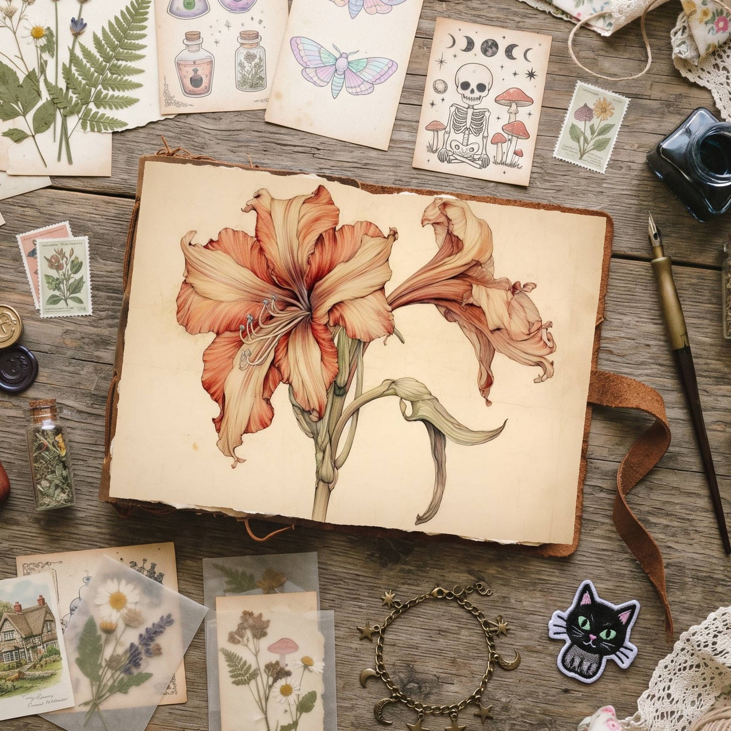 Amaryllis Digital Papers