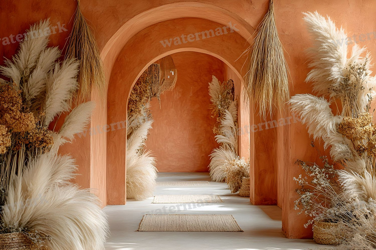 Boho Terracotta Backdrop Images
