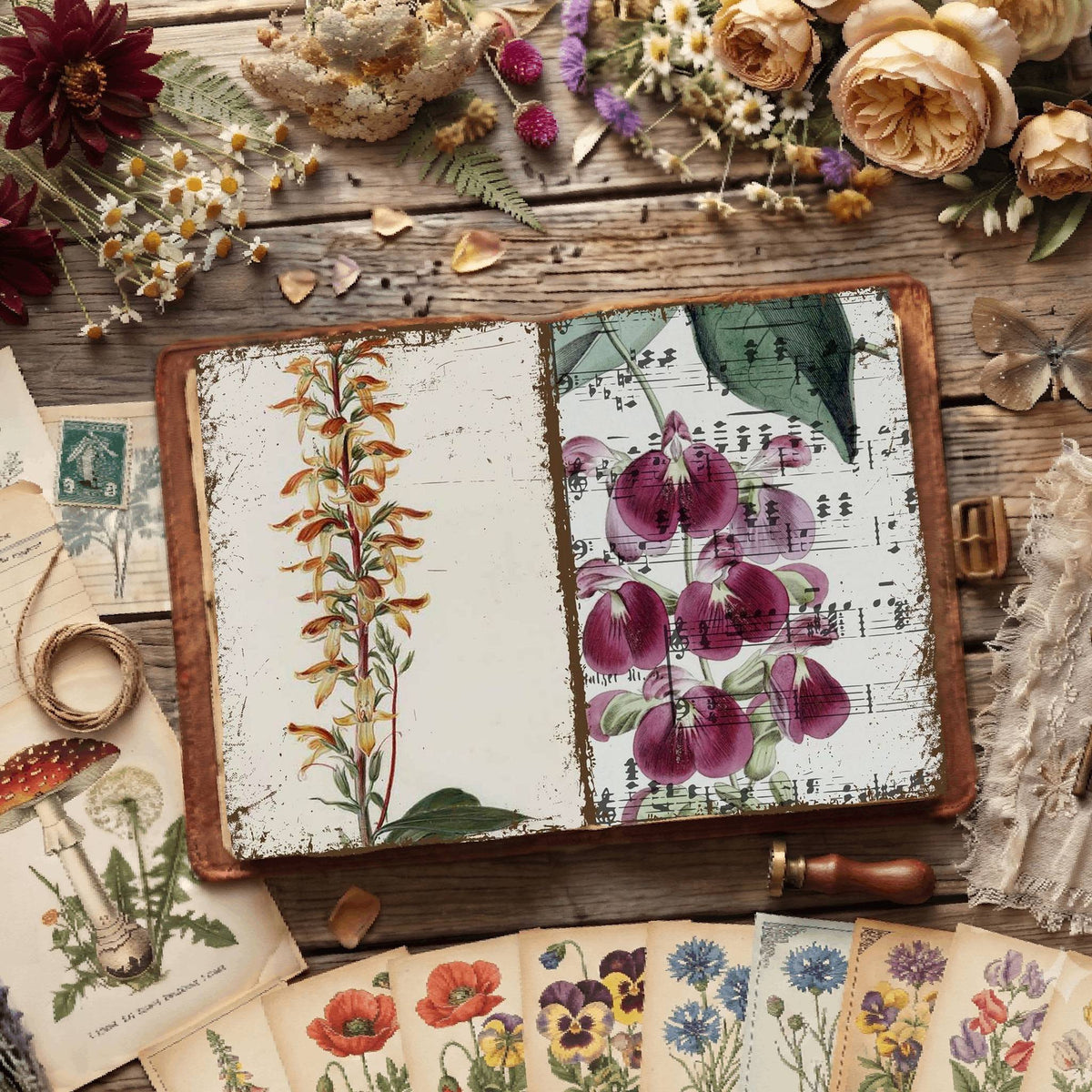 Botanical Illustrations Digital Papers