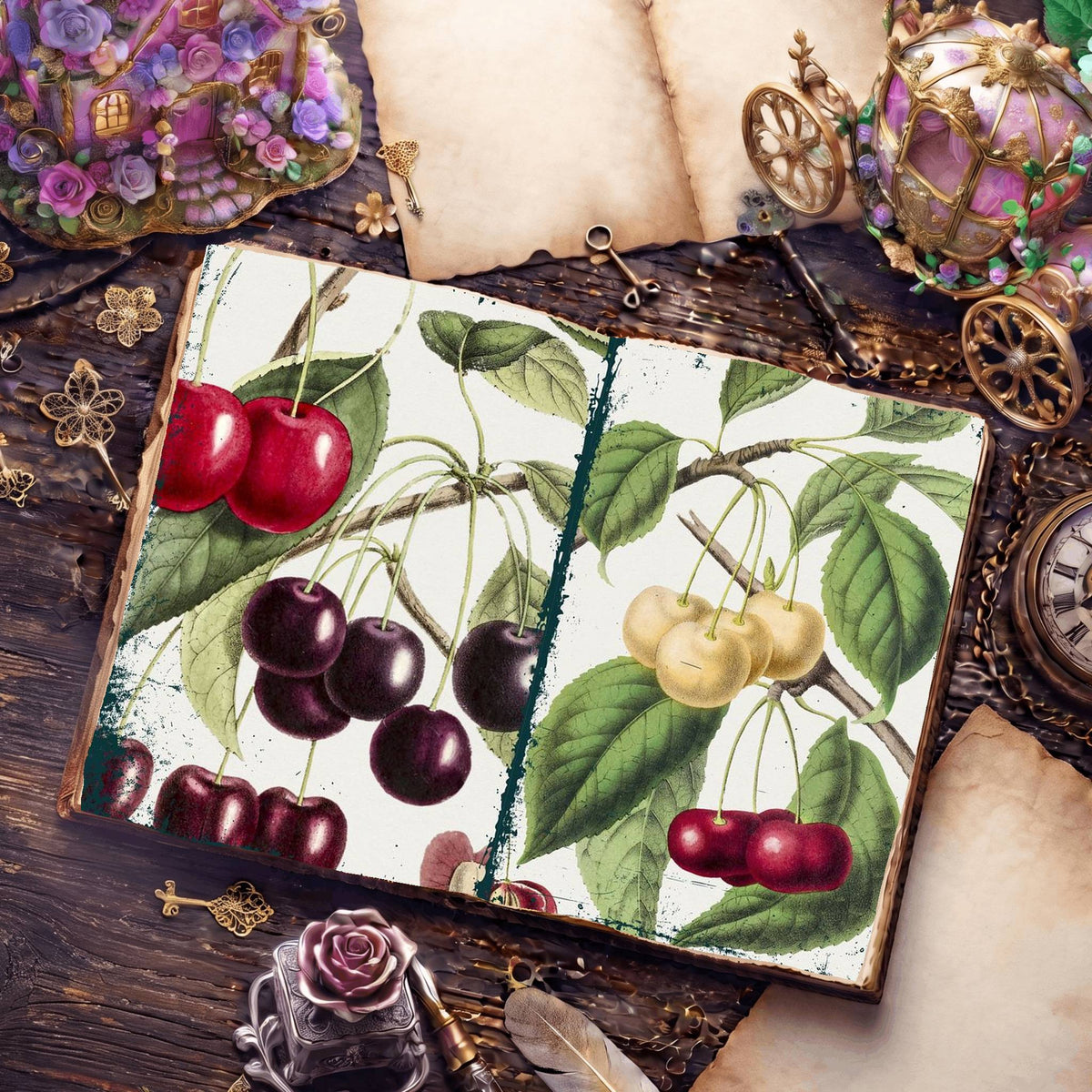 Botanical Illustrations Digital Papers