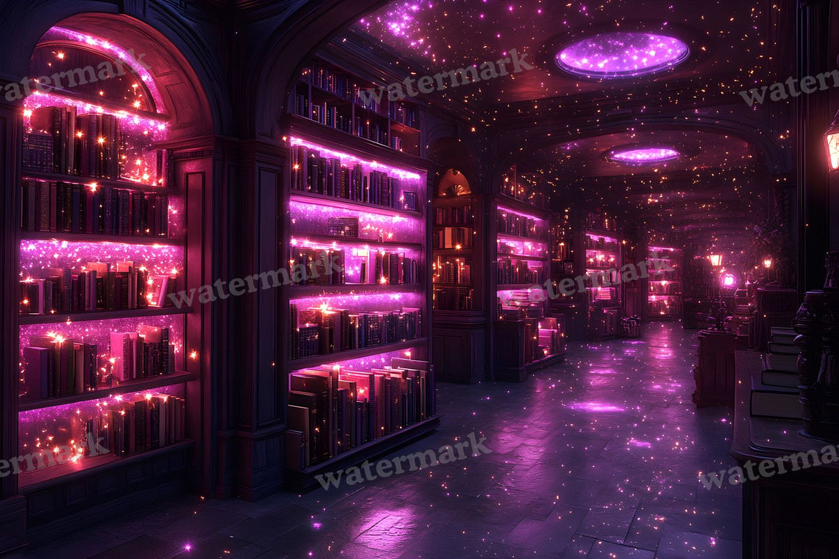 Celestial Library Dream Backdrop Images