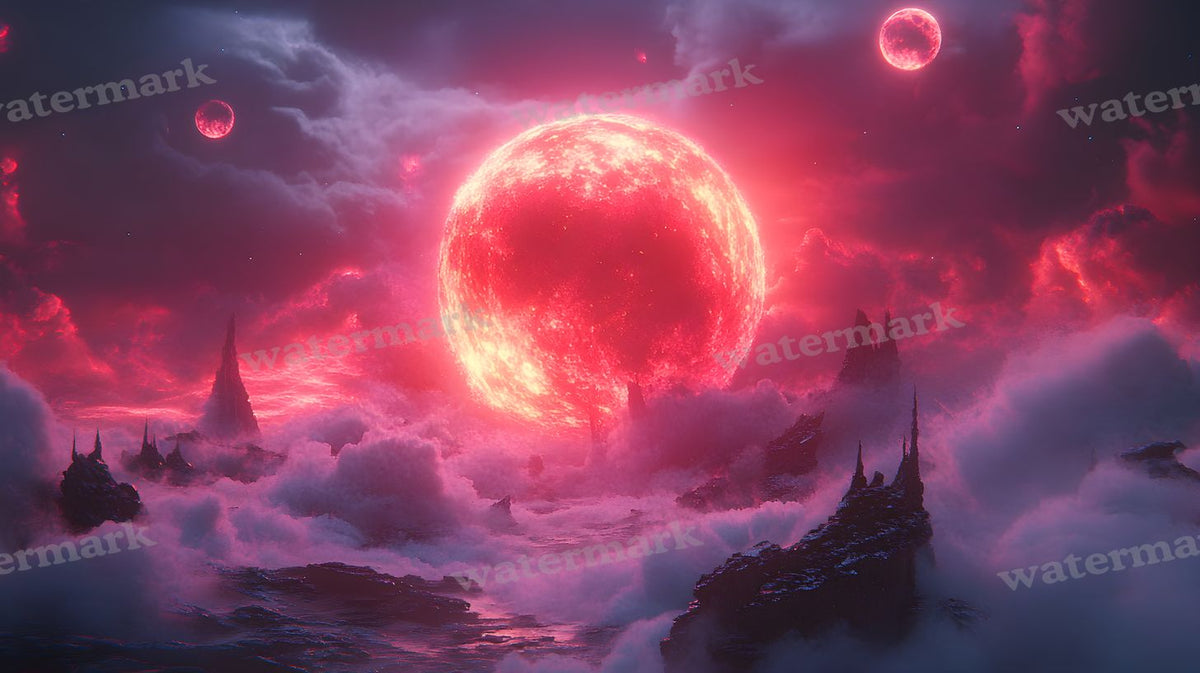 Celestial Moons Backdrop Images