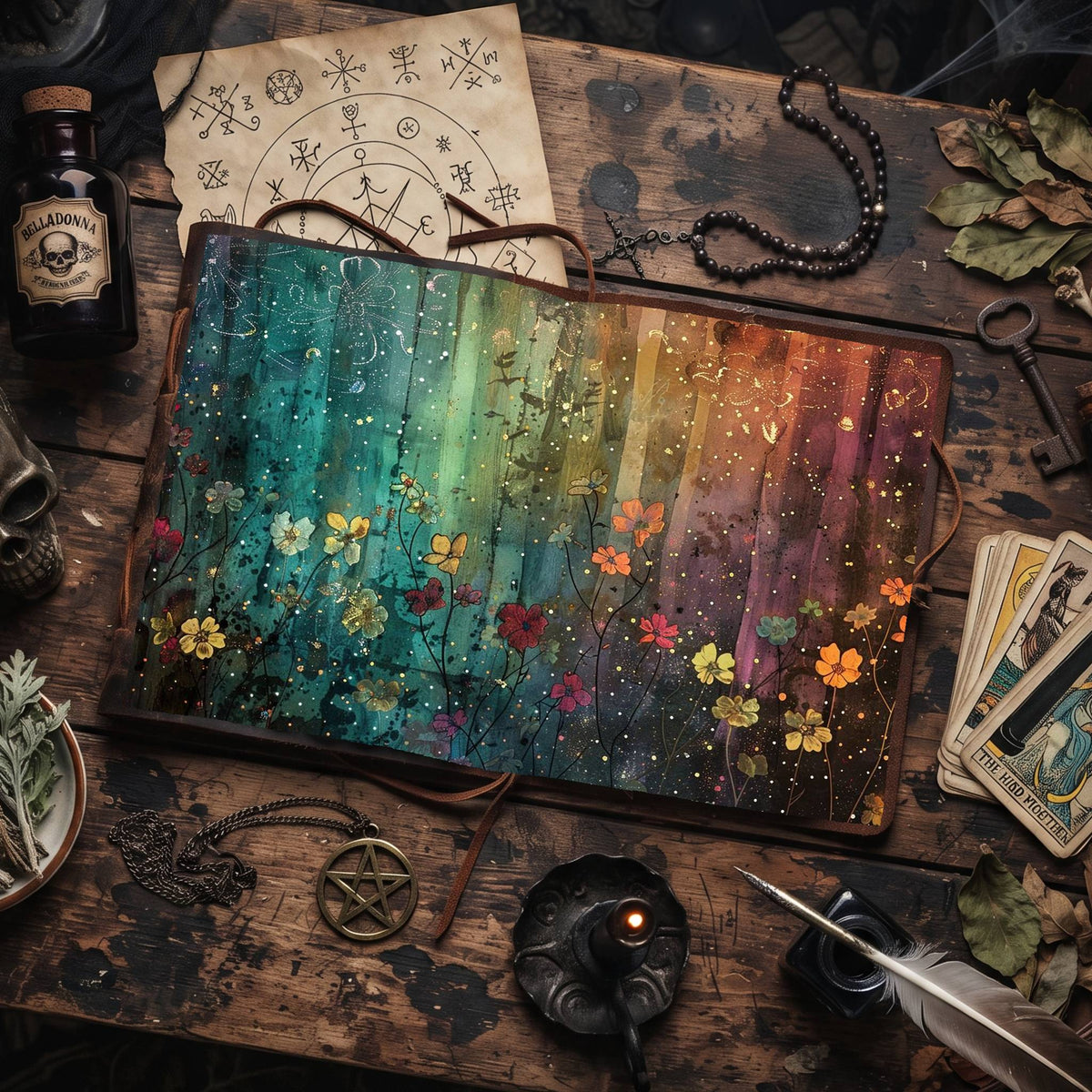 Celestial Wildflowers Digital Papers