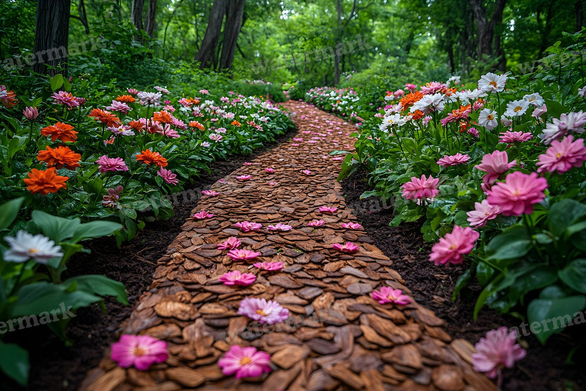 Charming Garden digital photo backdrop for photo editing, preview 16