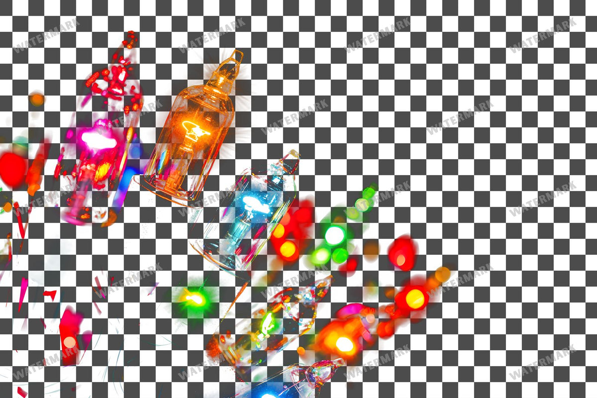 Christmas Lights Transparent Overlay Pngs