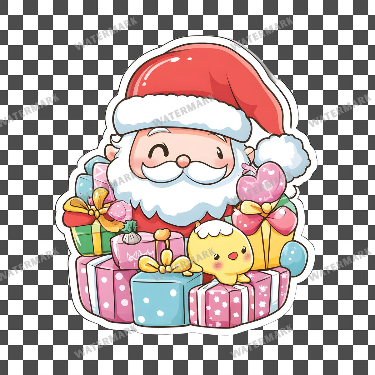 Christmas Kawaii Style Clipart Pngs