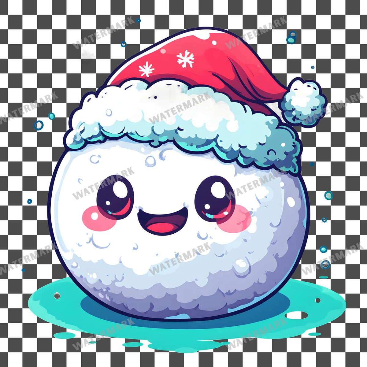 Christmas Kawaii Style Clipart Pngs