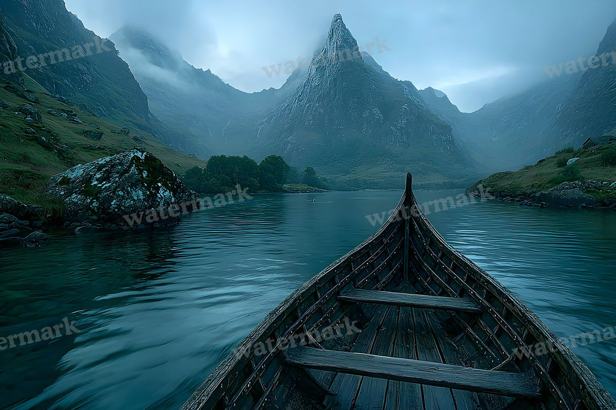Cinematic Viking Scene Backdrop Images