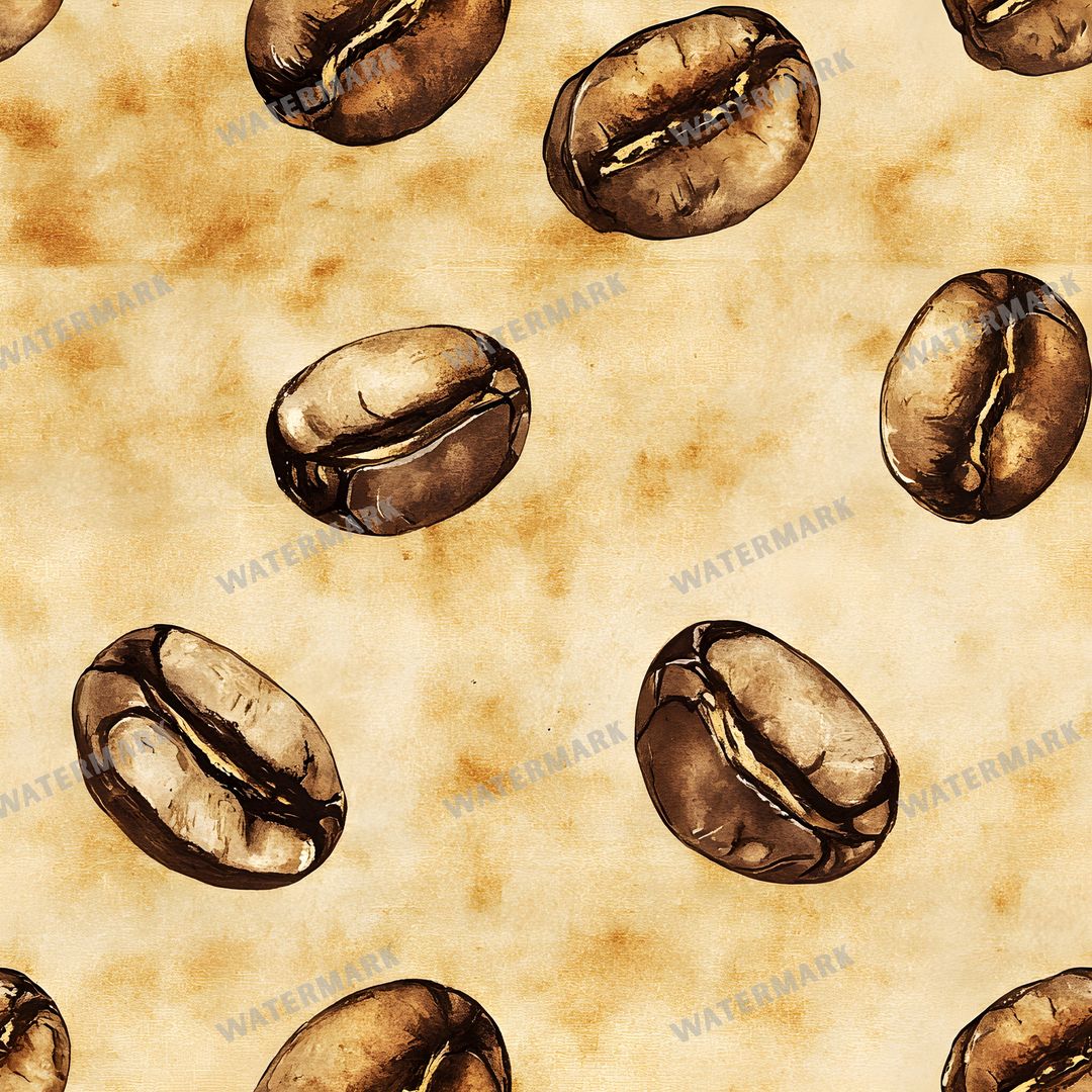 Coffee seamless pattern digital paper, repeating design 17