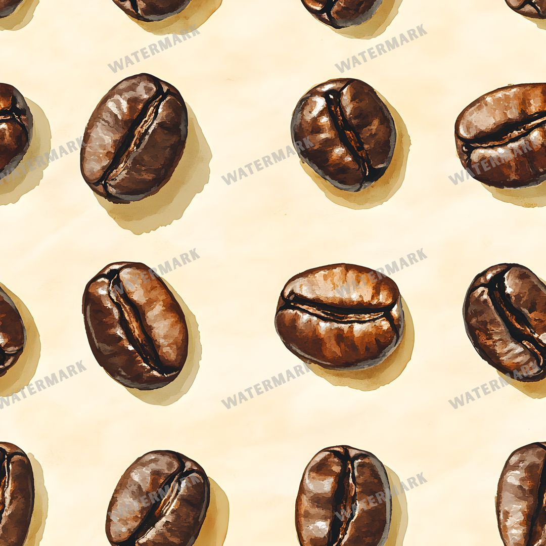 Coffee seamless pattern digital paper, repeating design 17