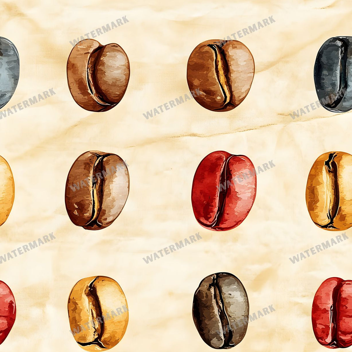 Coffee seamless pattern digital paper, repeating design 17