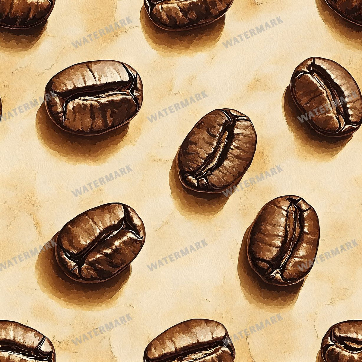 Coffee seamless pattern digital paper, repeating design 17