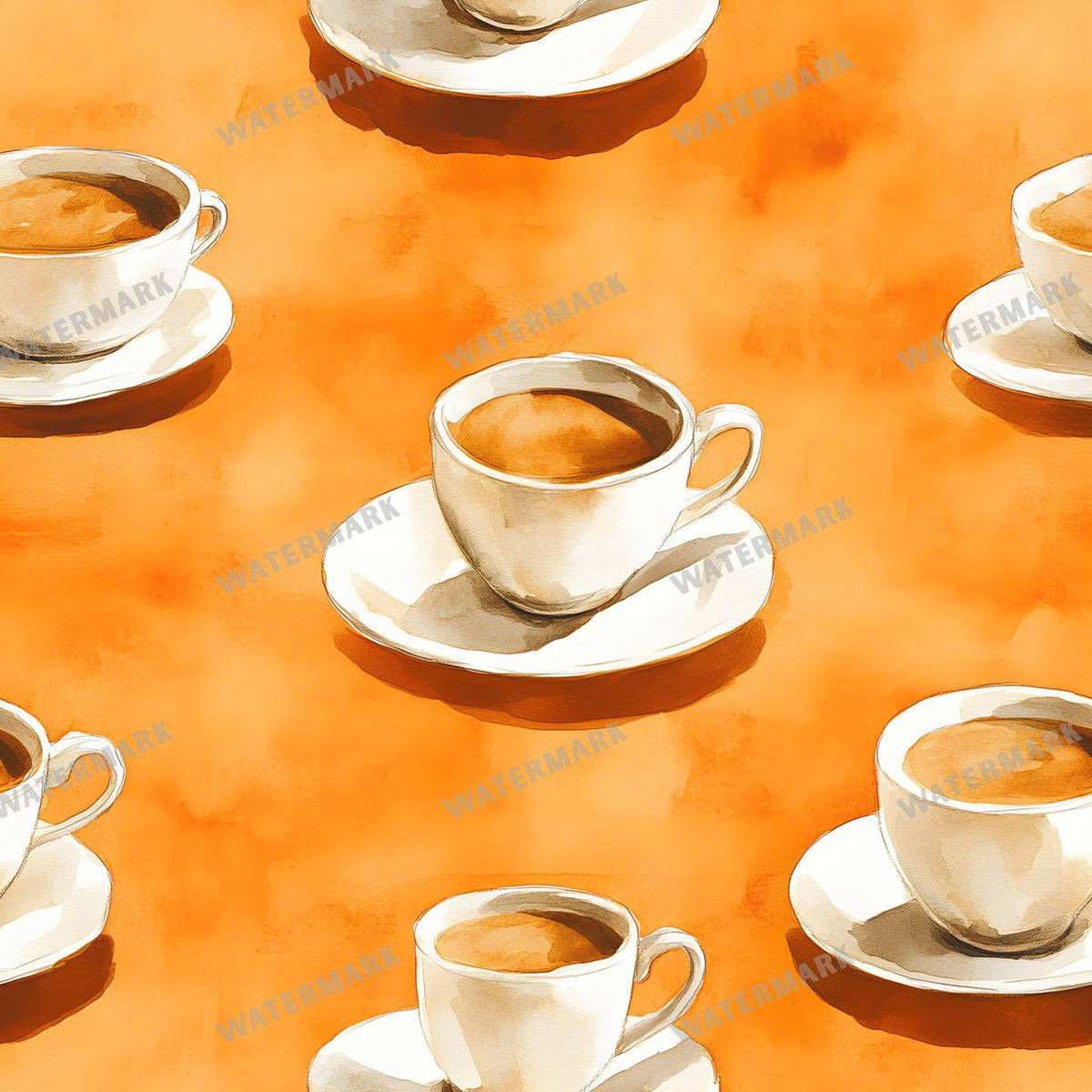 Coffee seamless pattern digital paper, repeating design 17