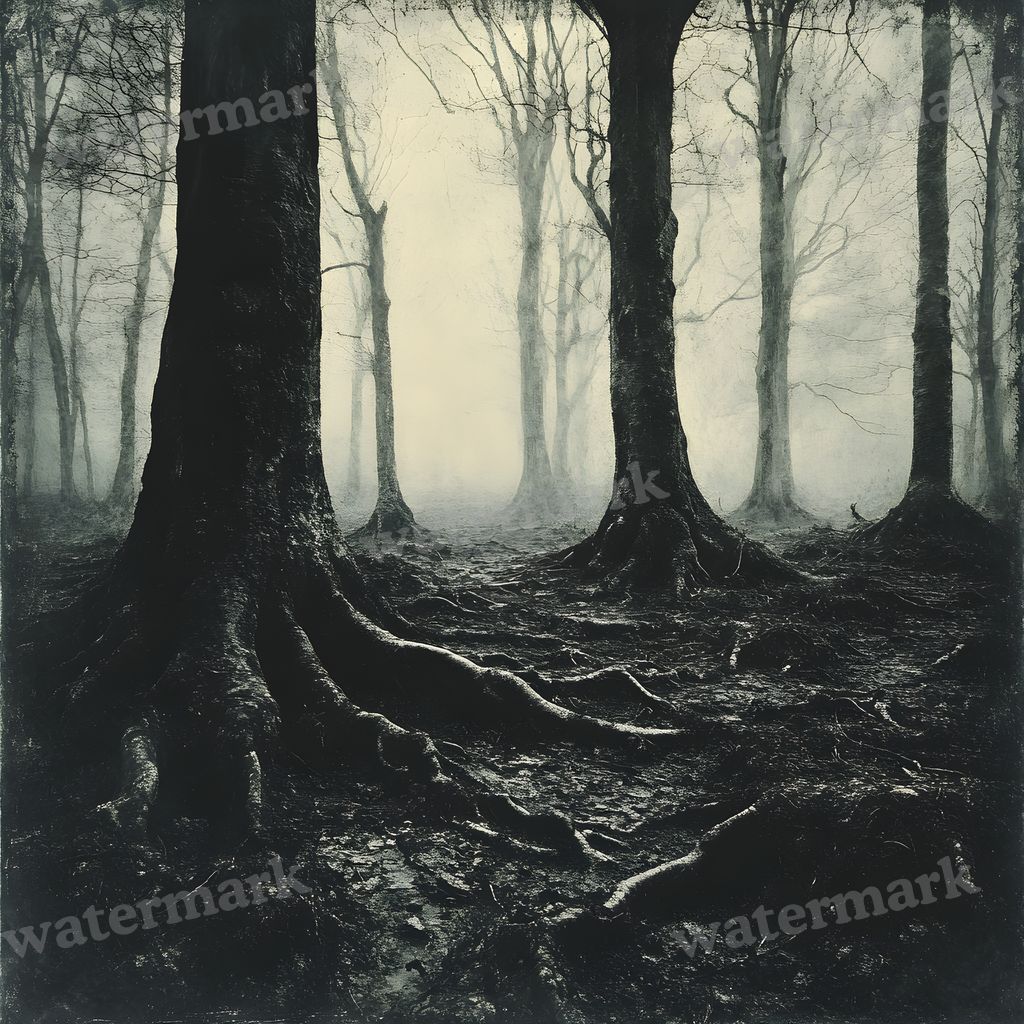 Dark Spooky digital photo backdrop for photo editing, preview 16