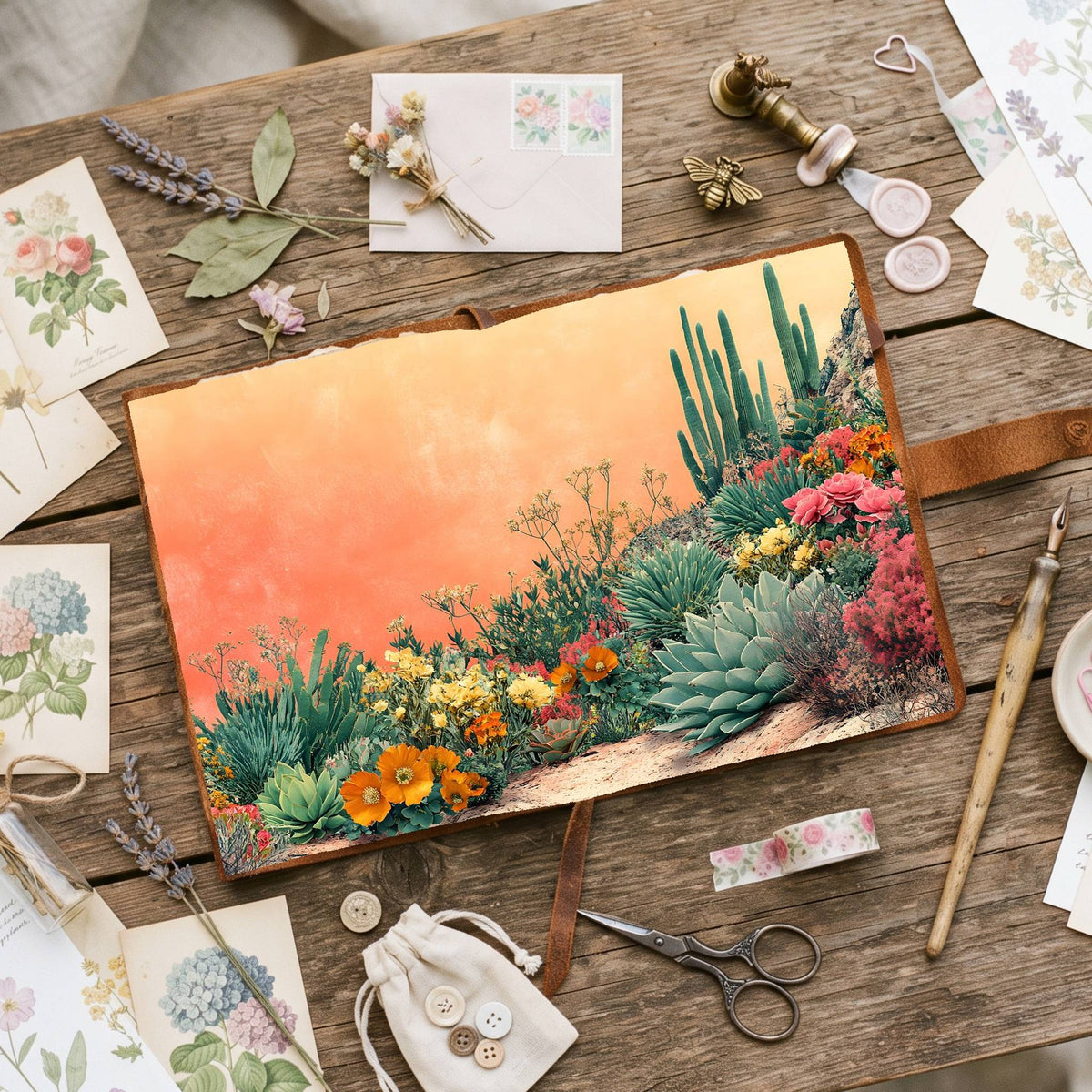 Desert Botanical Digital Papers