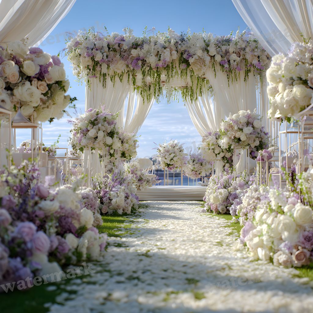 Elaborate Outdoor Wedding Backdrop Images