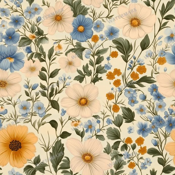 Floral Seamlesss Seamless Pattern