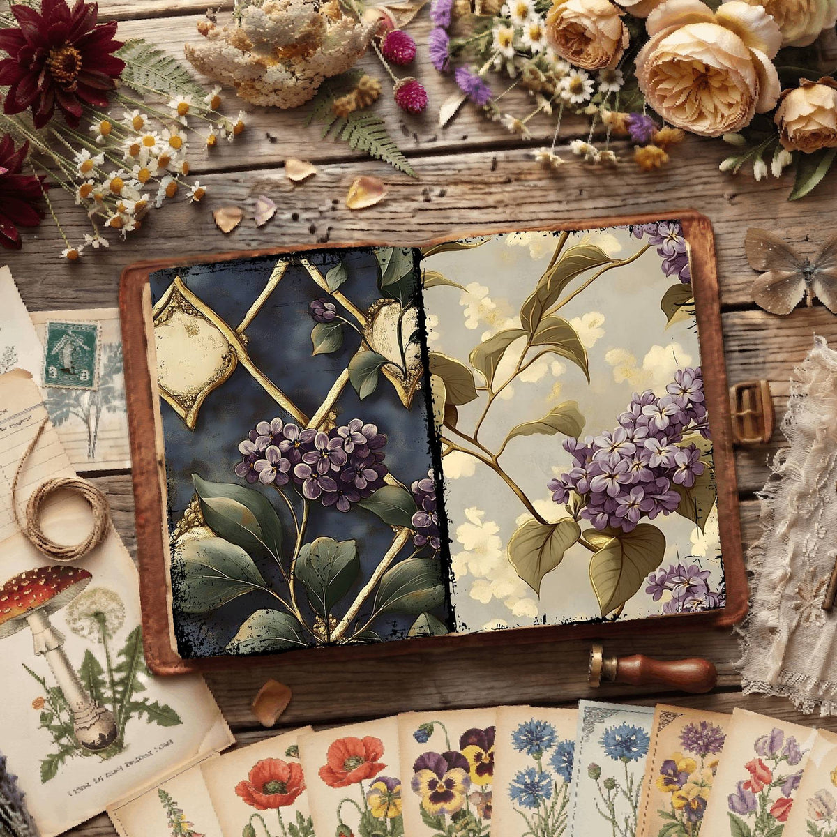 Floral Digital Papers
