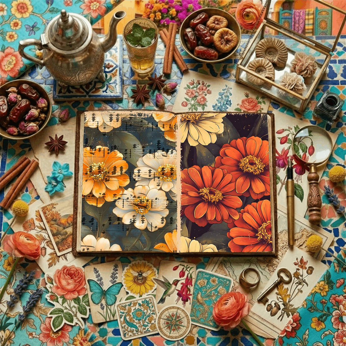 Floral Digital Papers