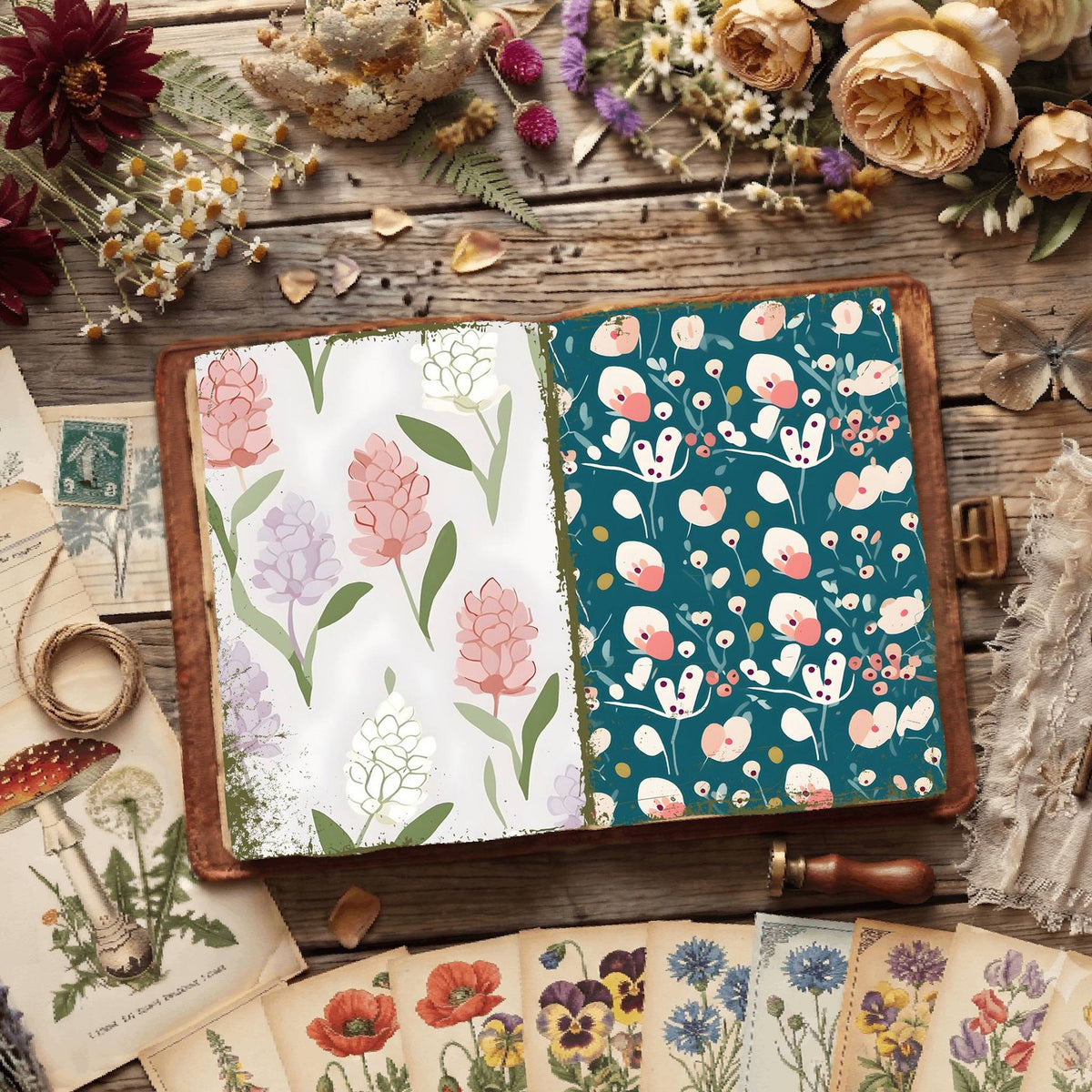 Floral Digital Papers
