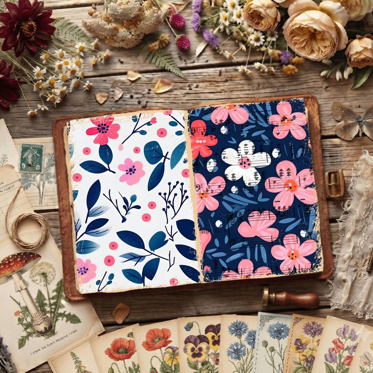 Floral Digital Papers