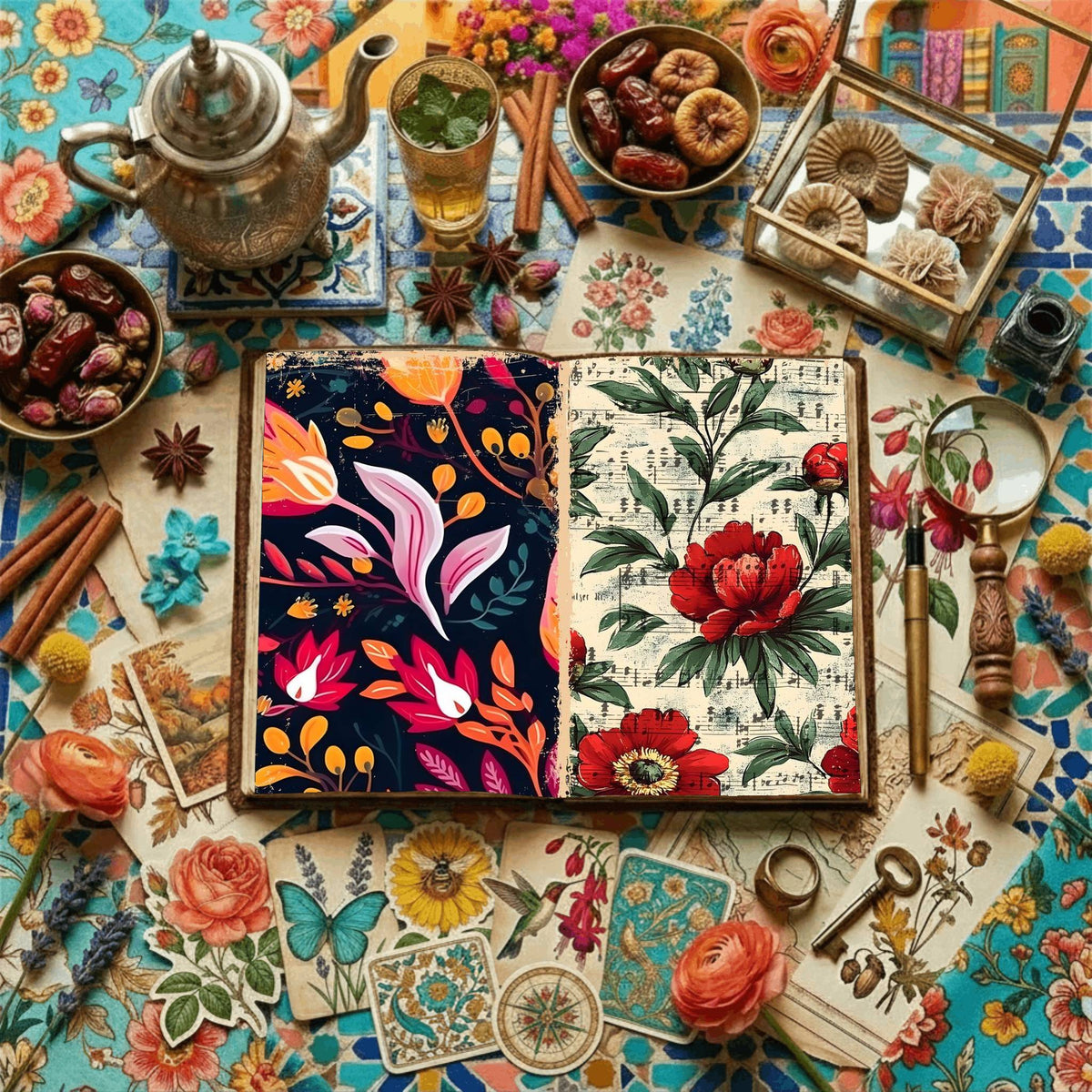 Floral Digital Papers