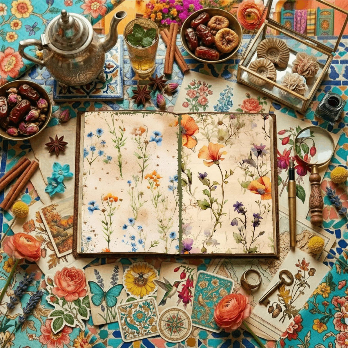 Floral Digital Papers