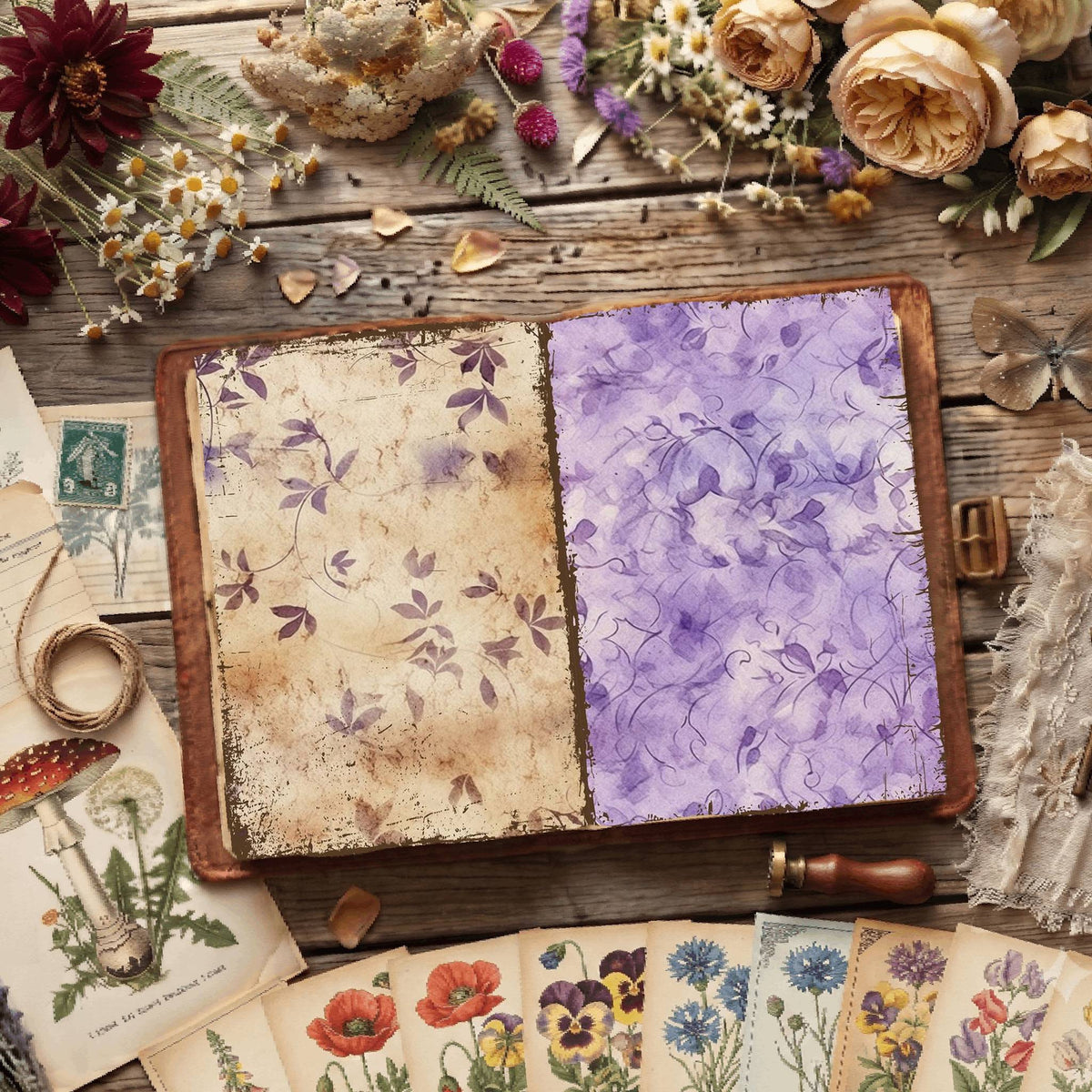 Floral Digital Papers