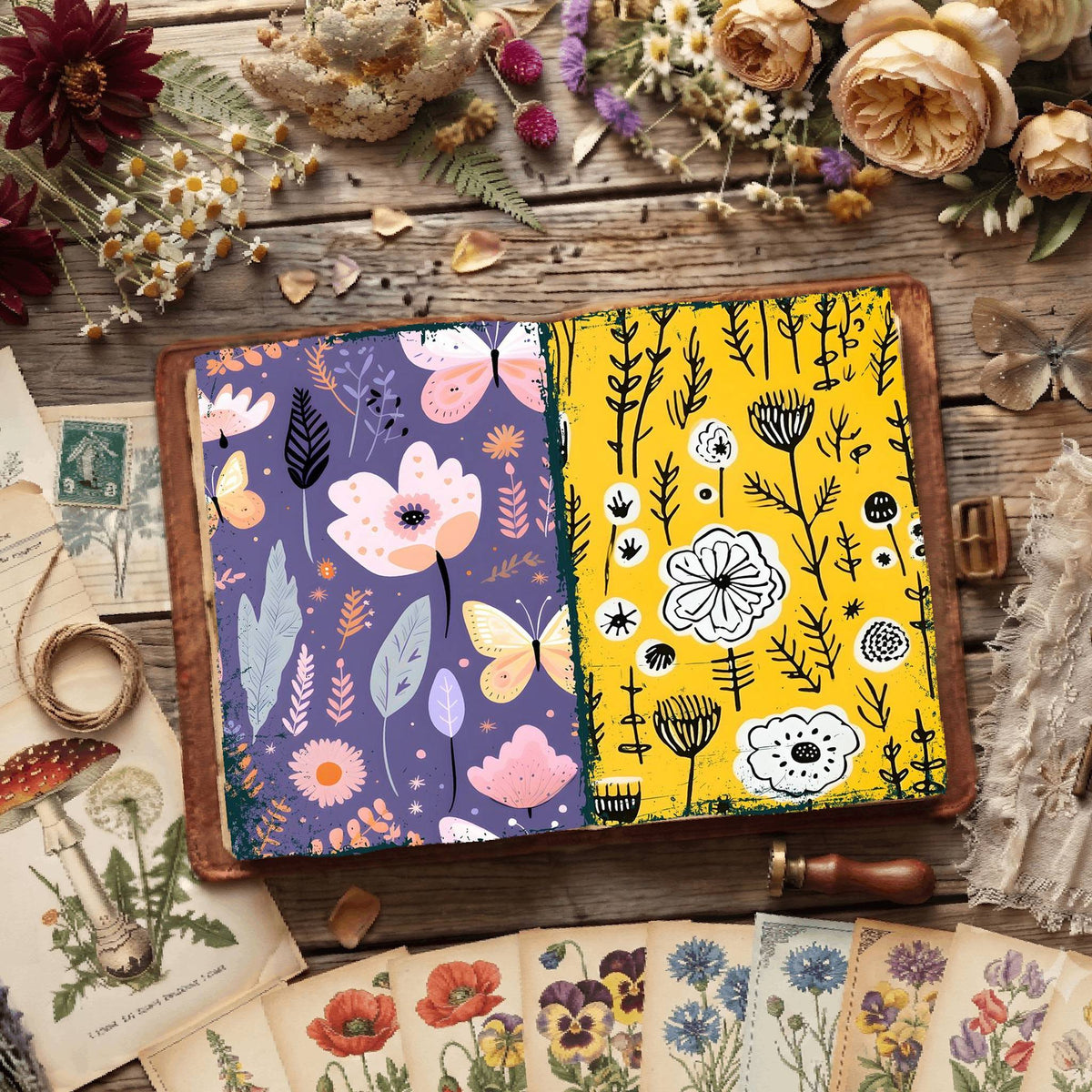 Floral Digital Papers