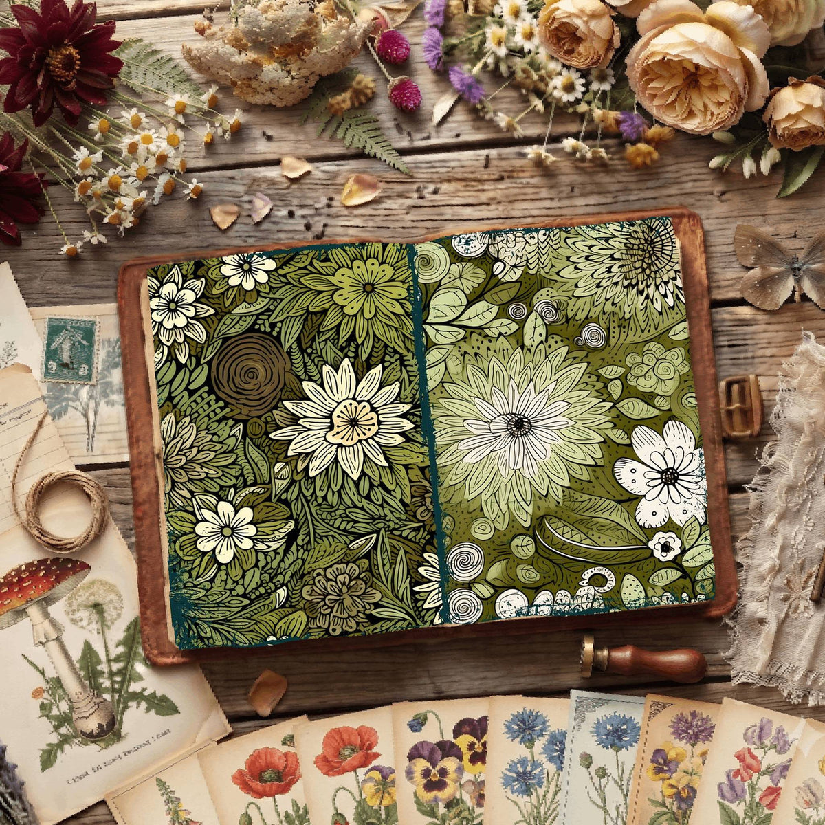 Floral Digital Papers