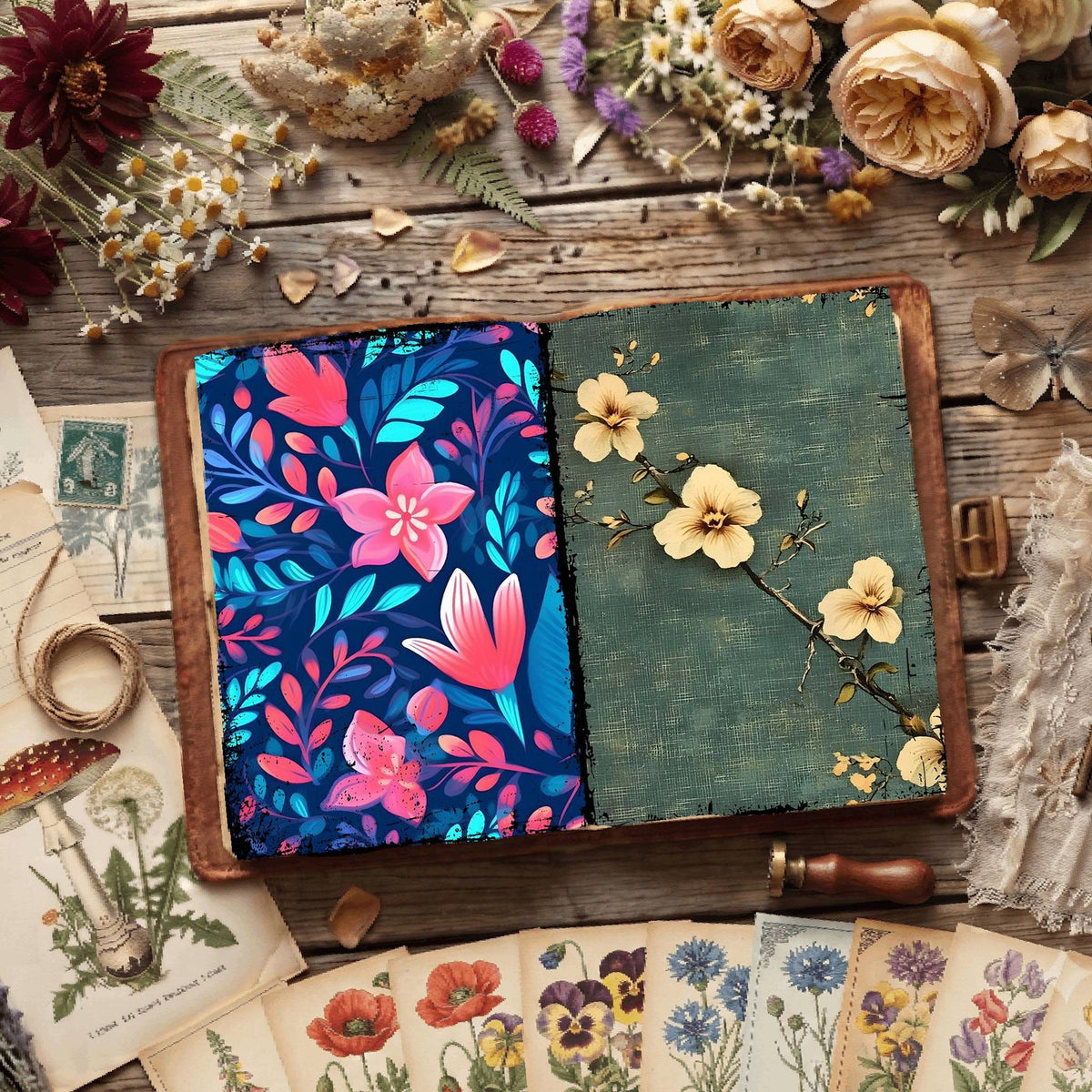 Floral Digital Papers