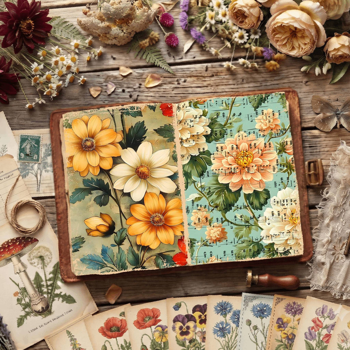 Floral Digital Papers