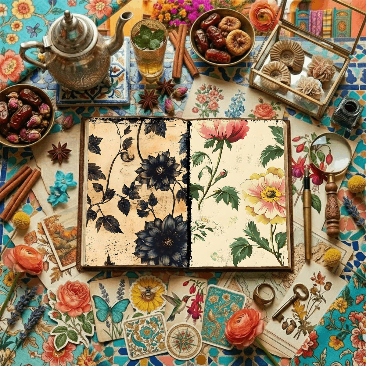 Floral Digital Papers