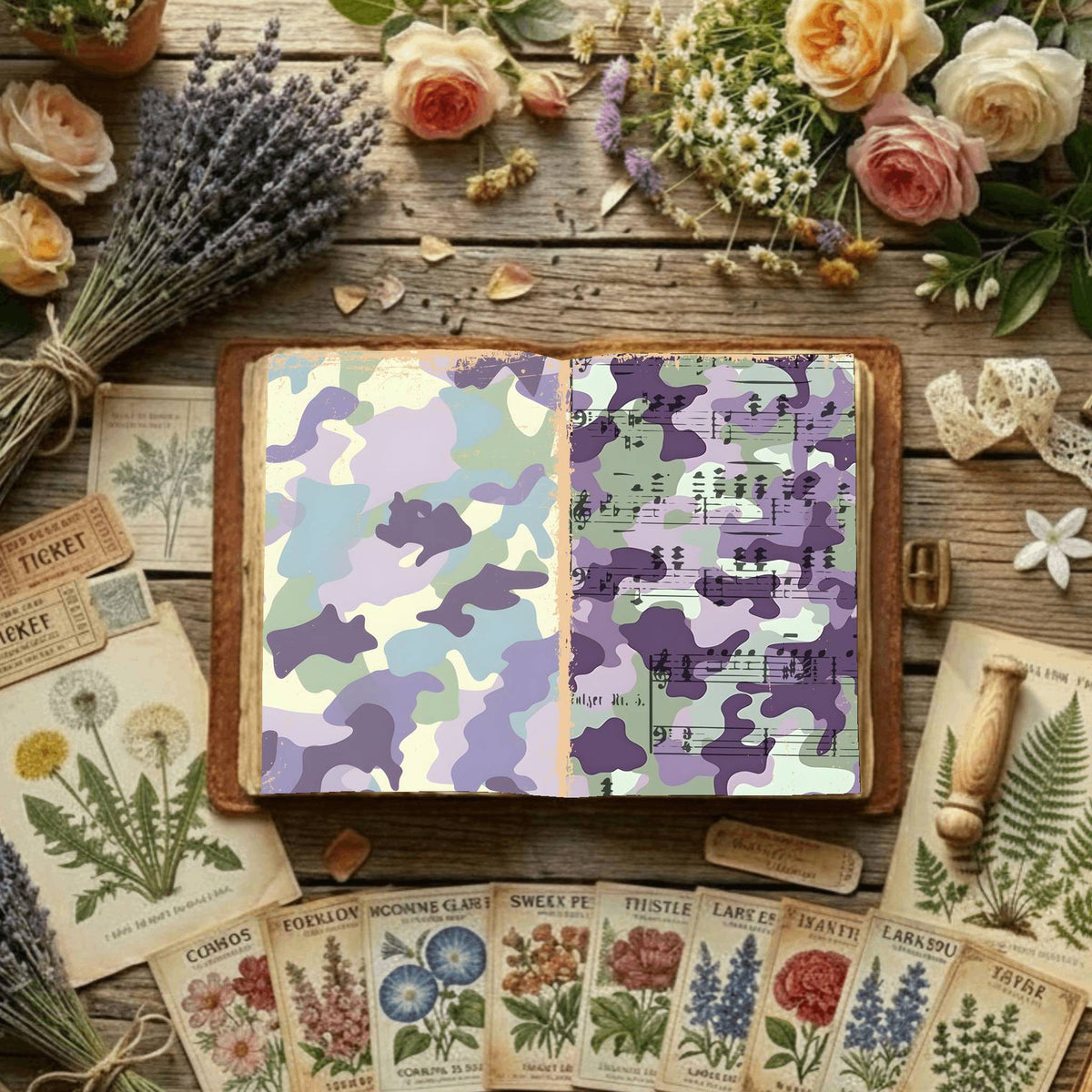 Floral Digital Papers