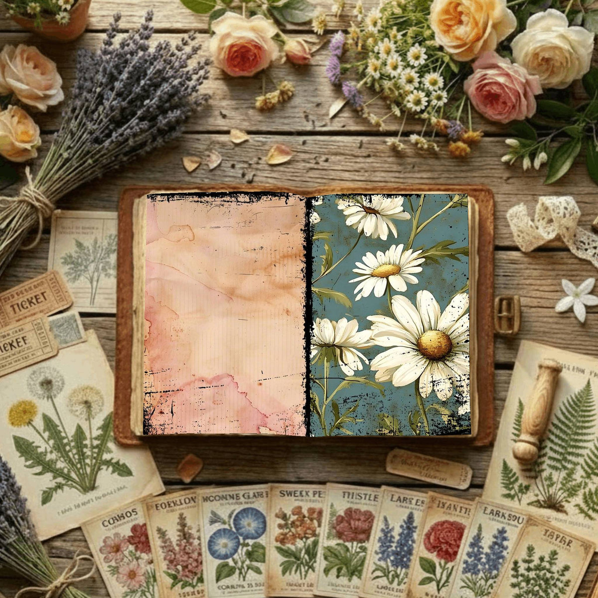 Floral Digital Papers
