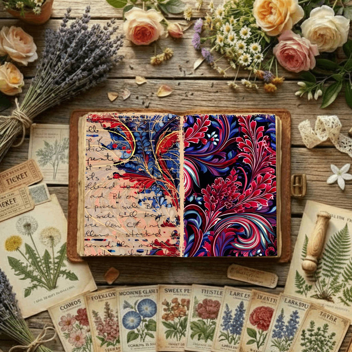 Floral Digital Papers