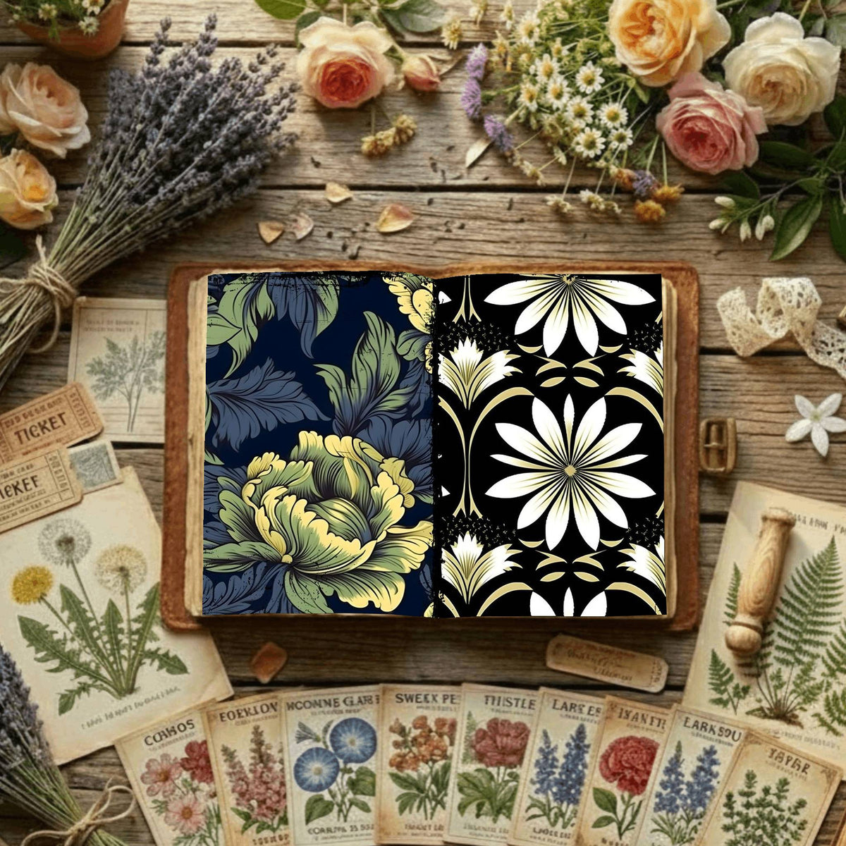 Floral Digital Papers