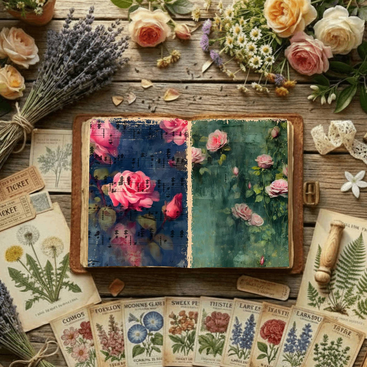 Floral Digital Papers