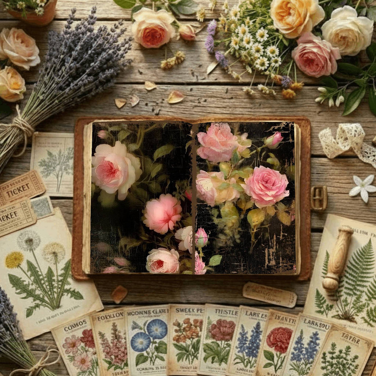 Floral Digital Papers