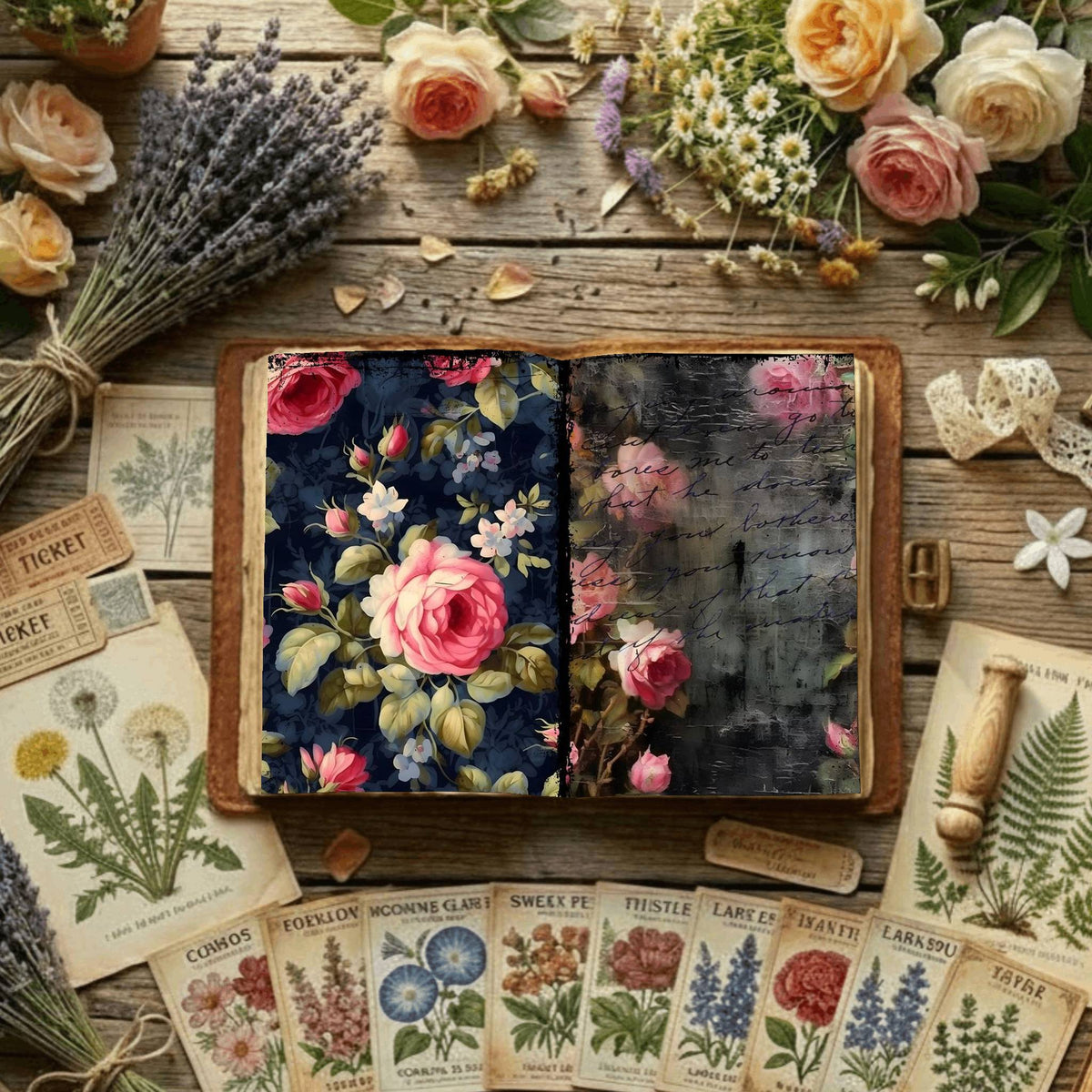 Floral Digital Papers