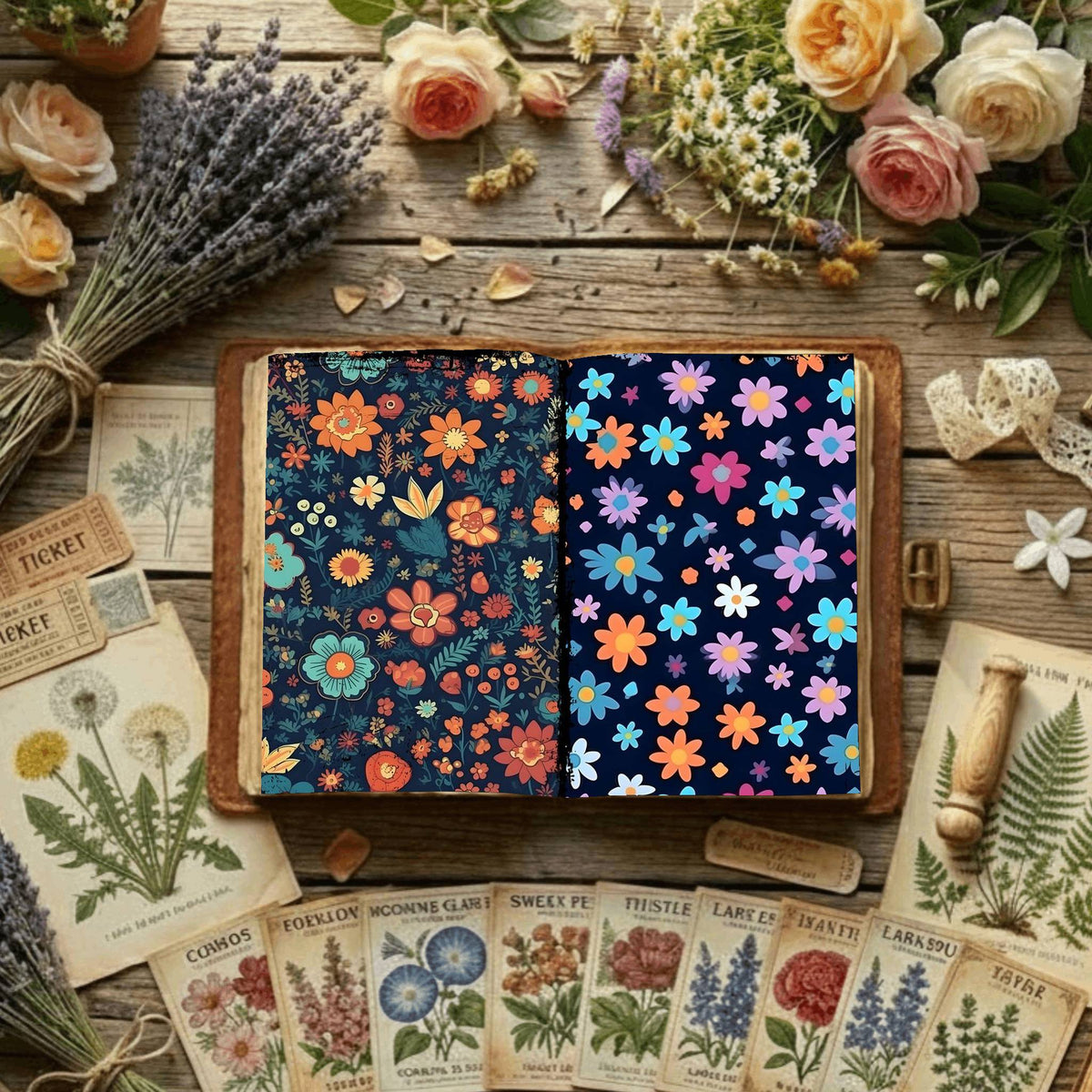 Floral Digital Papers