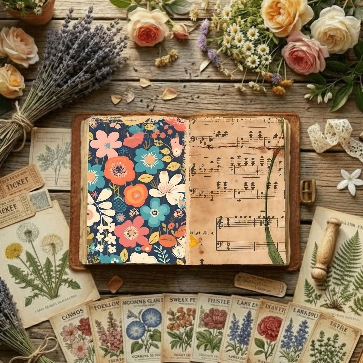 Floral Digital Papers